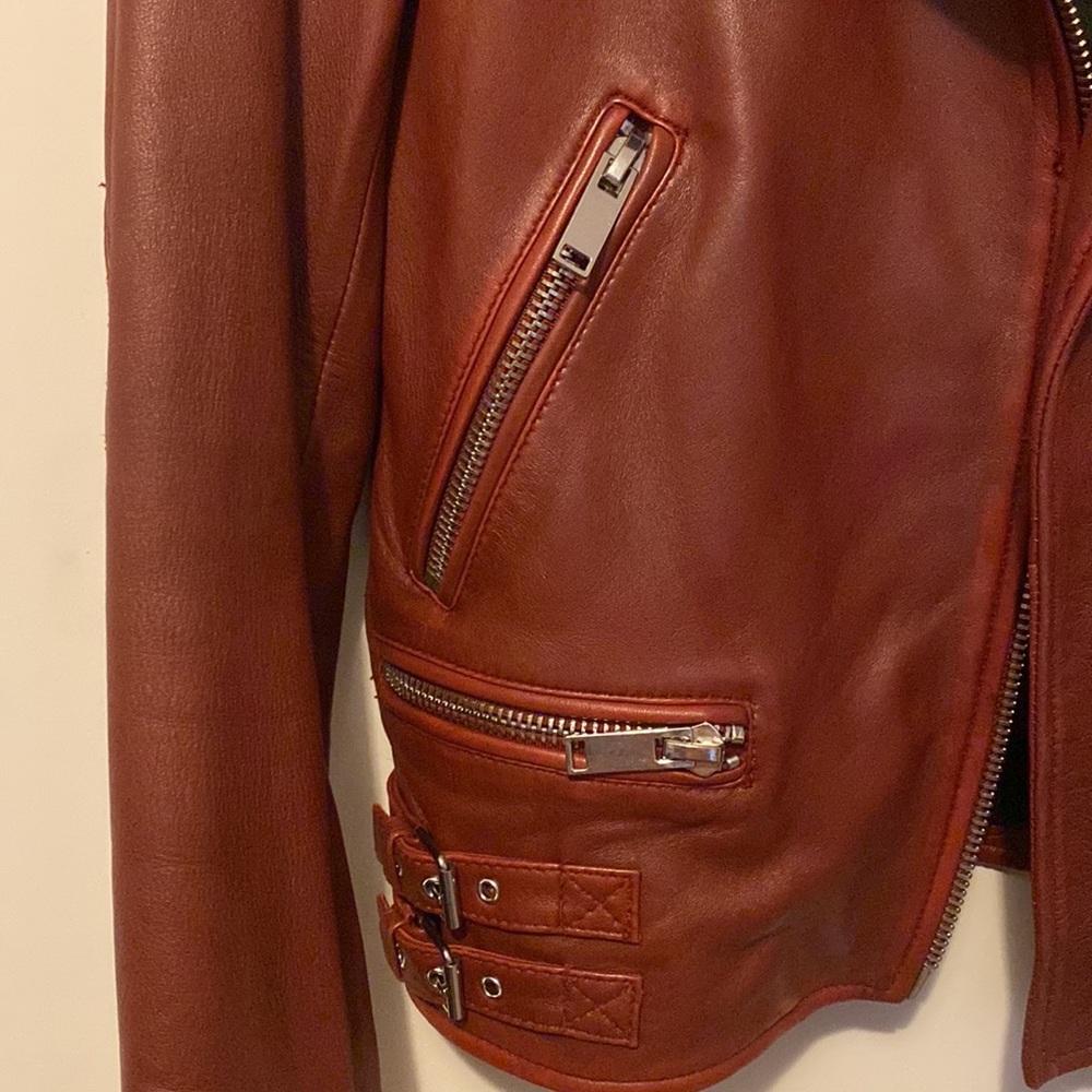 Red Leather Jacket - Picture 4 of 5